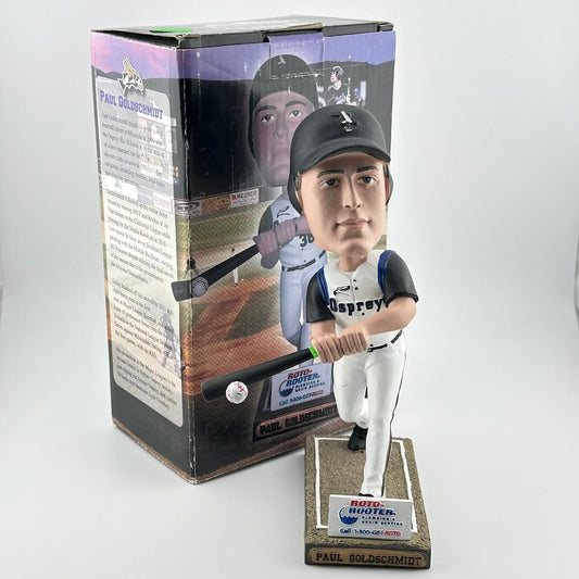 Baseball bobblehead figure with packaging on a white background