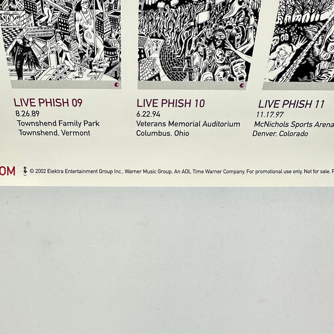 Close up of copyright and promo information at bottom center of poster. 