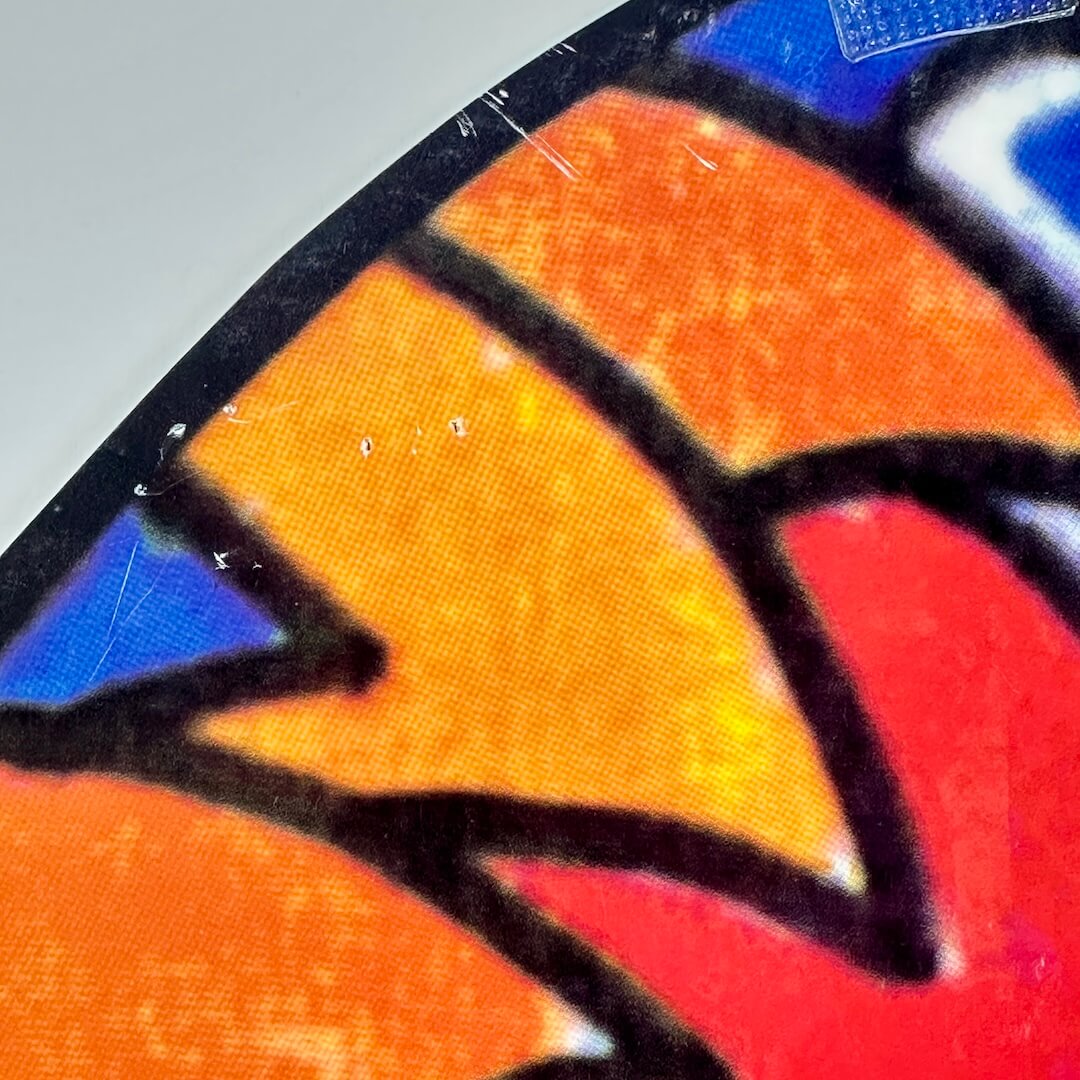 Close up of more pin holes