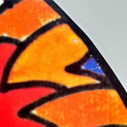 Close up of more pin holes