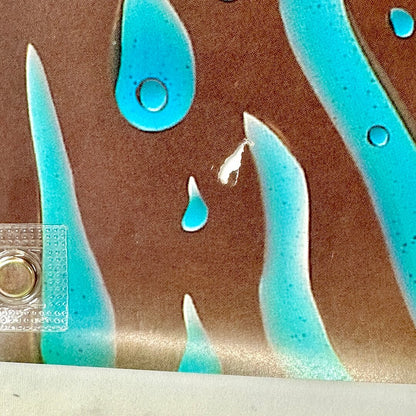 Close up of small tear.