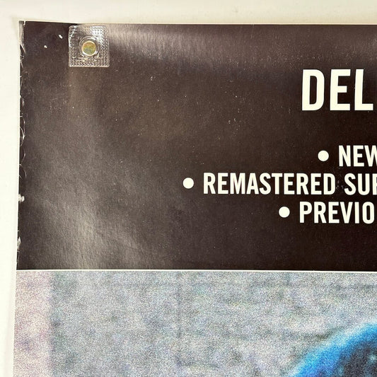 Top left corner of poster with pin holes and wear to edge. 