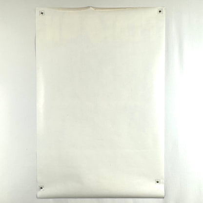 Backside of poster showing no damage to face and edge wear throughout. 