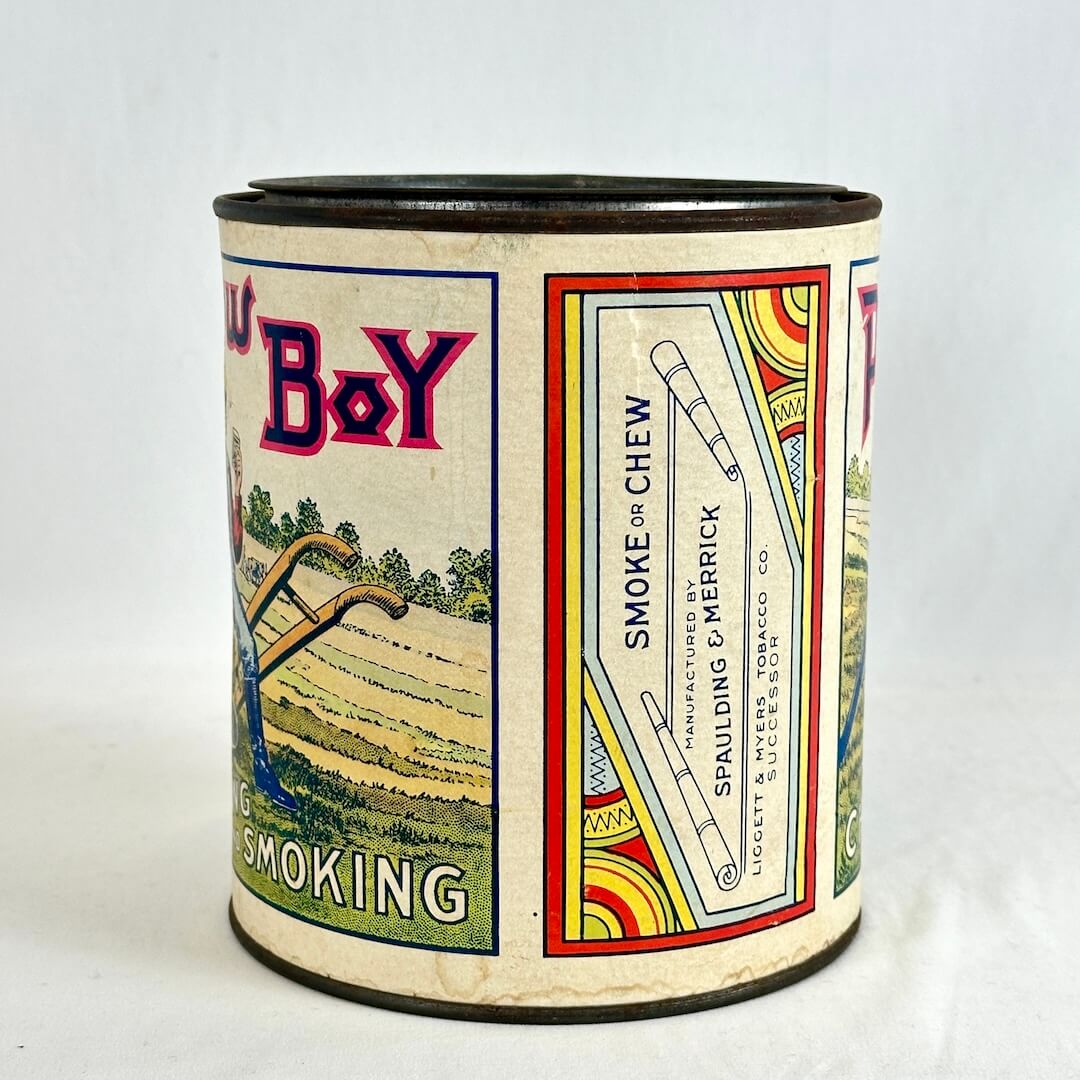 Plow Boy Chewing and Smoking Tobacco Tin