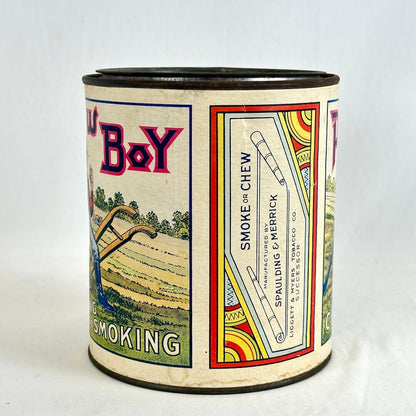 Plow Boy Chewing and Smoking Tobacco Tin
