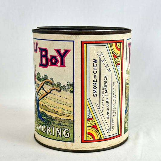 Plow Boy Chewing and Smoking Tobacco Tin