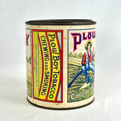 Plow Boy Chewing and Smoking Tobacco Tin