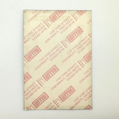 Backside of pass showing intact paper backing and mint condition. 