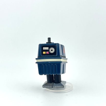 Toy robot figure on a white background
