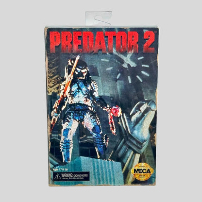 NECA Predator 2 action figure in its original window box packaging.
