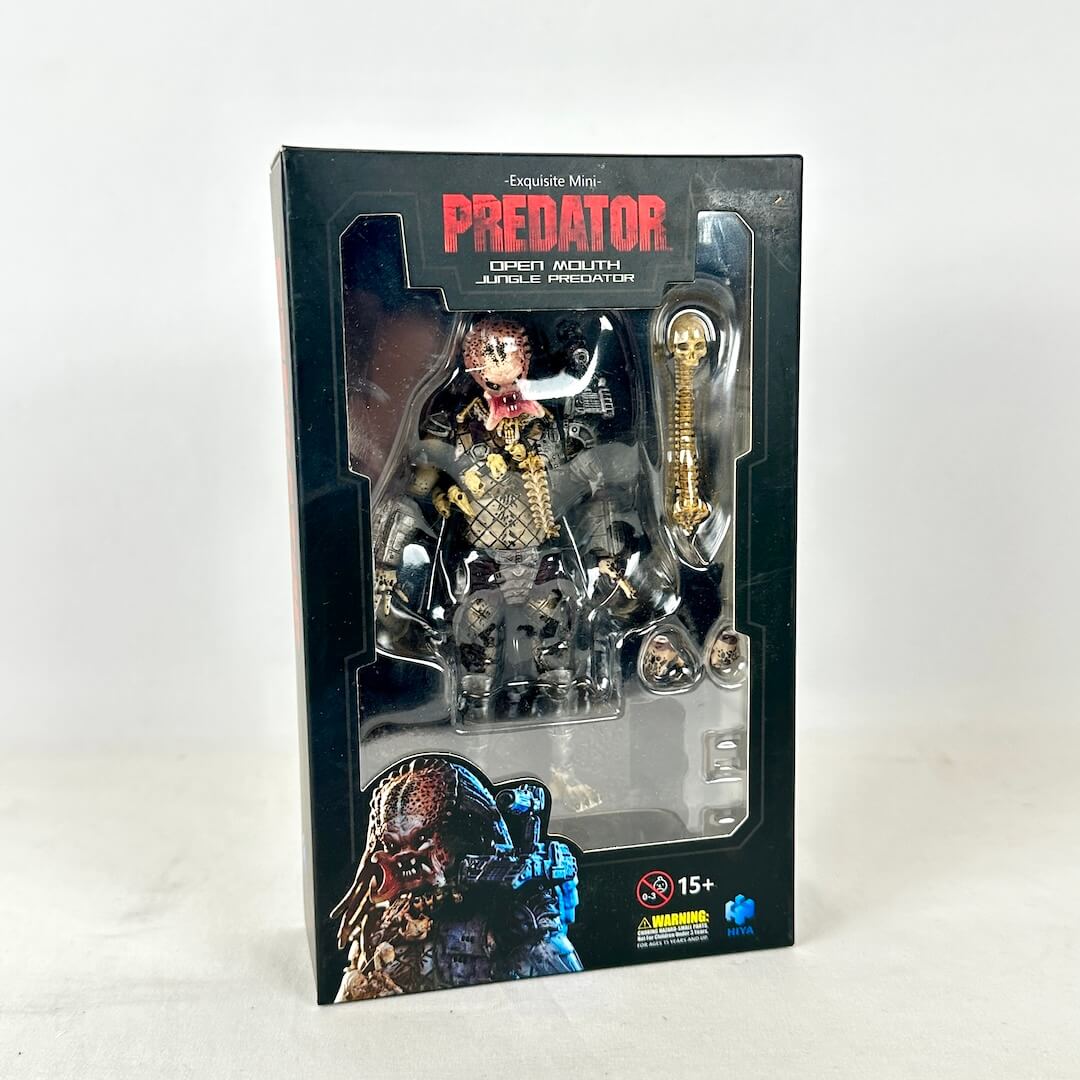 Exquisite Mini Predator Open Mouth Jungle action figure in its original window box packaging.