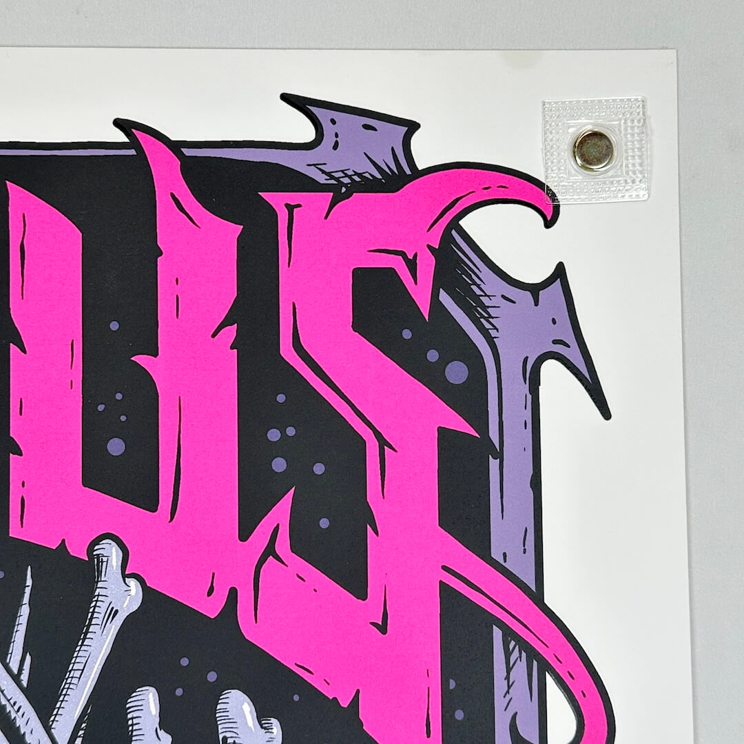 Spot on edge of poster about half inch to the left of corner, otherwise perfect condition. 