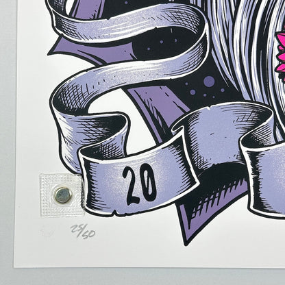 Bottom left corner featuring poster number and mint condition. 