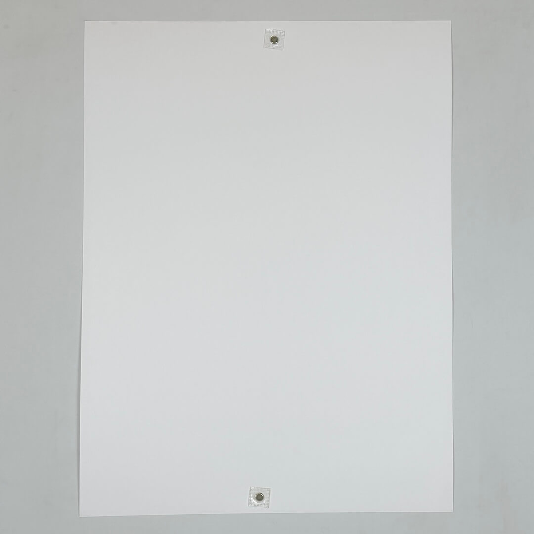 Backside of poster to show no damage and pristine condition. 