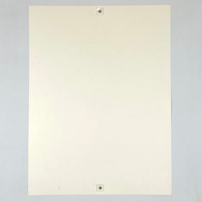 Backside of poster showing no damage. 