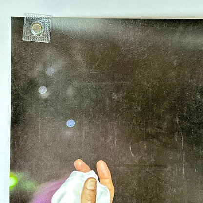 Top left corner of poster with good edges and some scratches