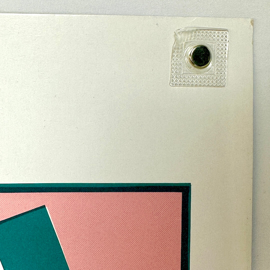 Top right corner of poster with some wear to corner and edges. 