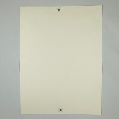 Backside of poster showing no damage to face, corner or edges. 
