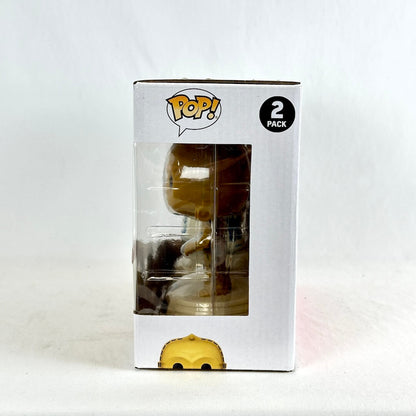 Funko Pop! 2-pack vinyl figure box containing two collectible figures visible through a clear plastic window.