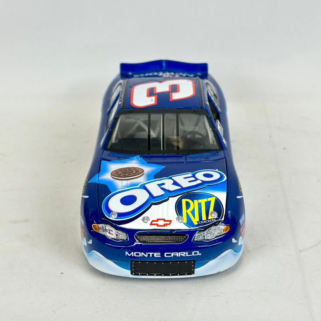 Model car with Oreo and Ritz branding on a white background