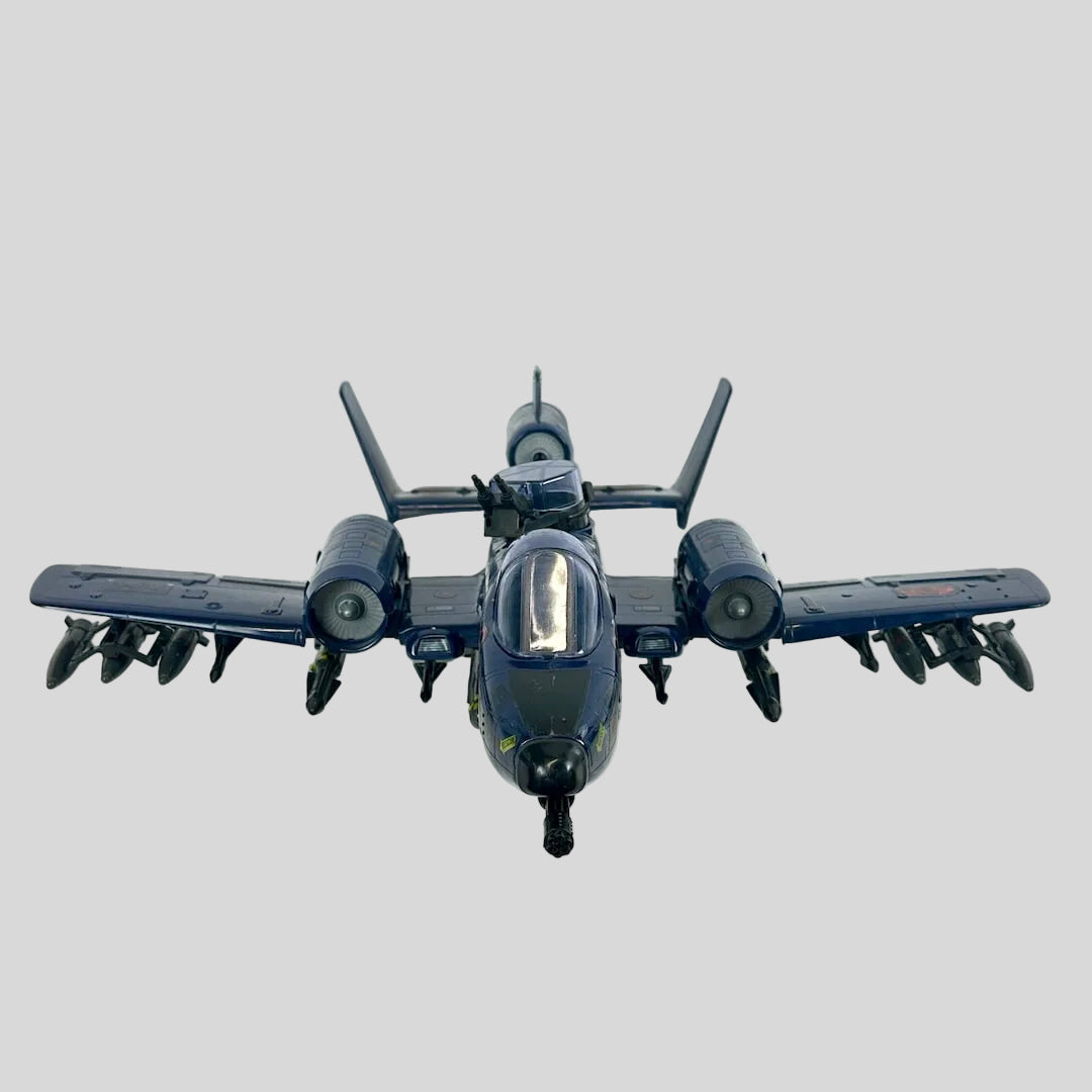 Model of a military aircraft on a white background
