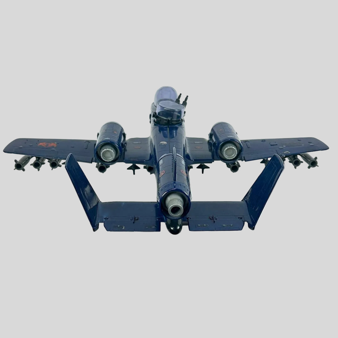 Model airplane on a white background