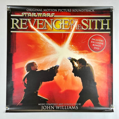 Star Wars 'Revenge of the Sith' original motion picture soundtrack with two characters facing each other.