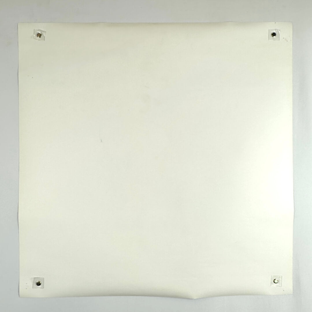 Backside of poster showing no damage. 