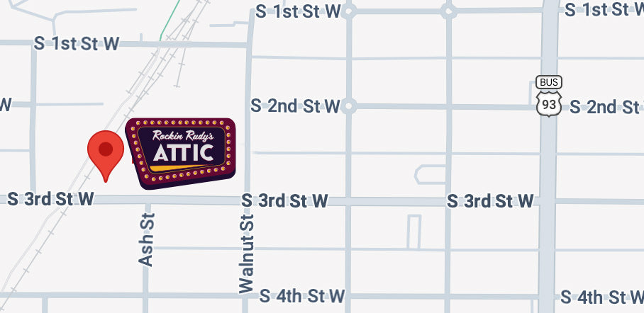 Rockin Rudy’s Attic location map — tap to open Google Maps
