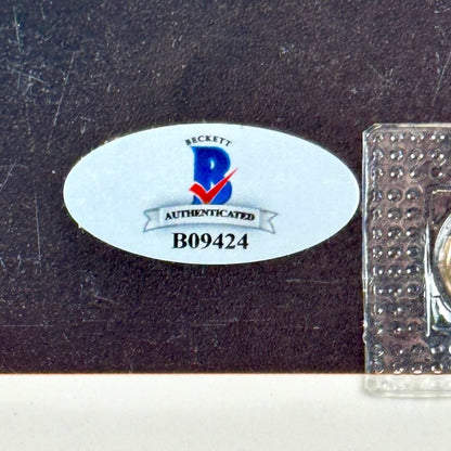 Close up of Beckett Authentication sticker with number "B09424"