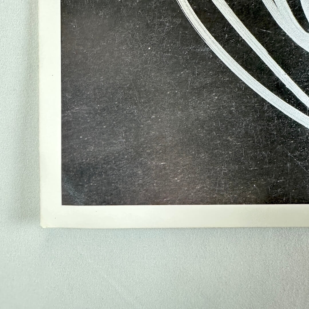 Bottom left corner of photo showing good condition. 