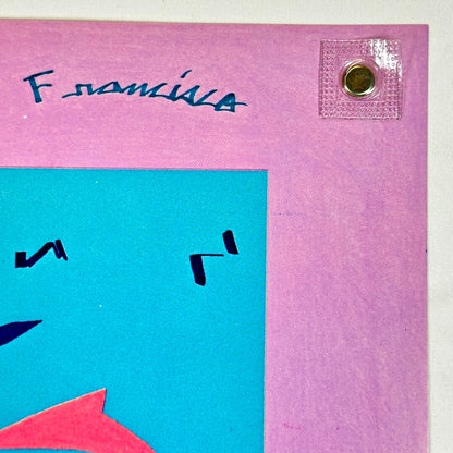 Top right corner of poster with crisp corner and clean edges, in mint condition. 