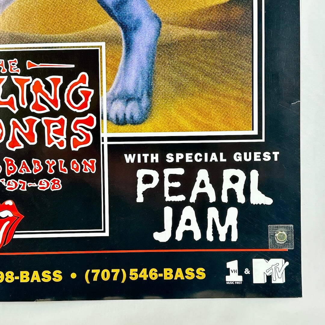 Bottom right corner of poster with some light scratches and edge wear. 