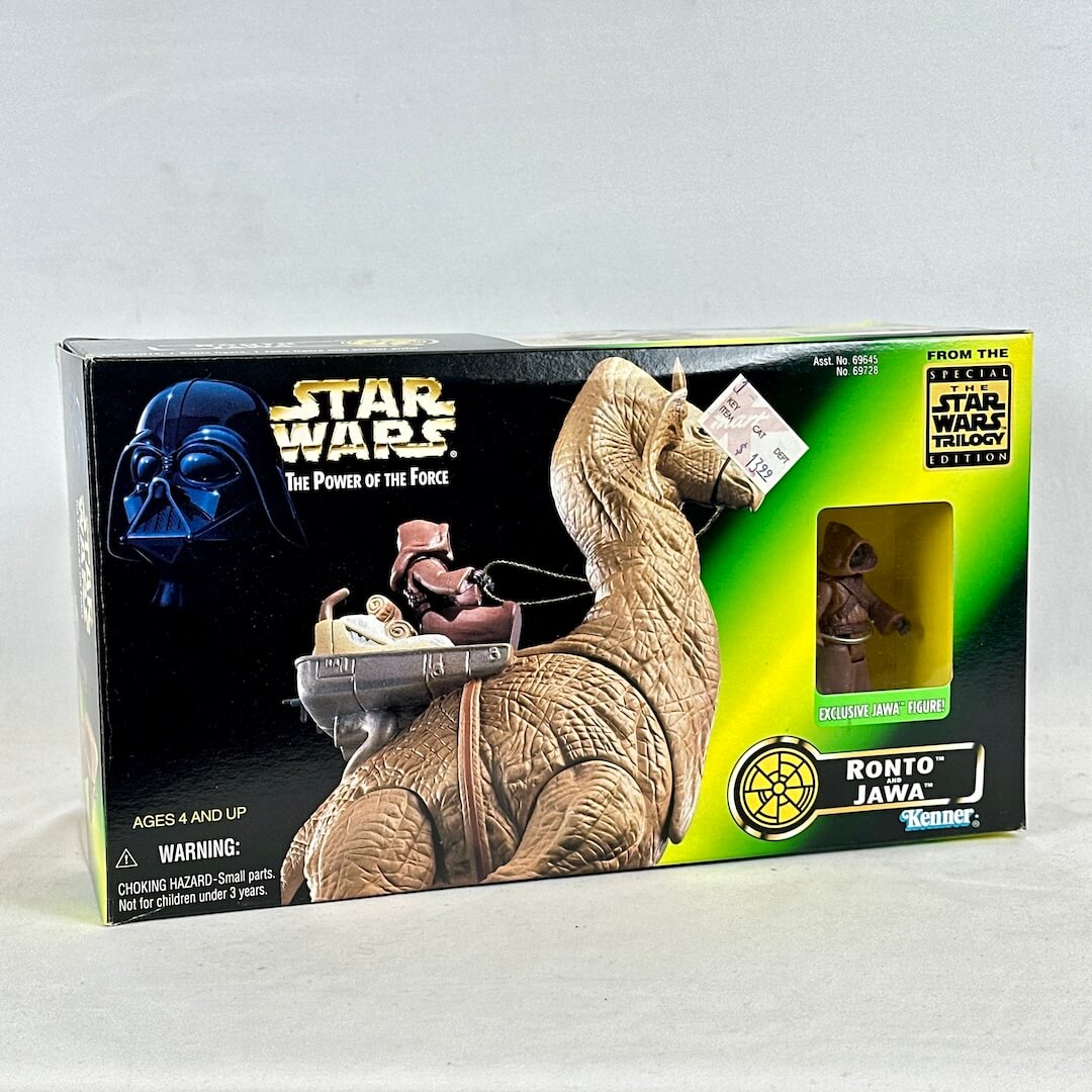 Star Wars Ronto Jawa toy figure packaging on a white background