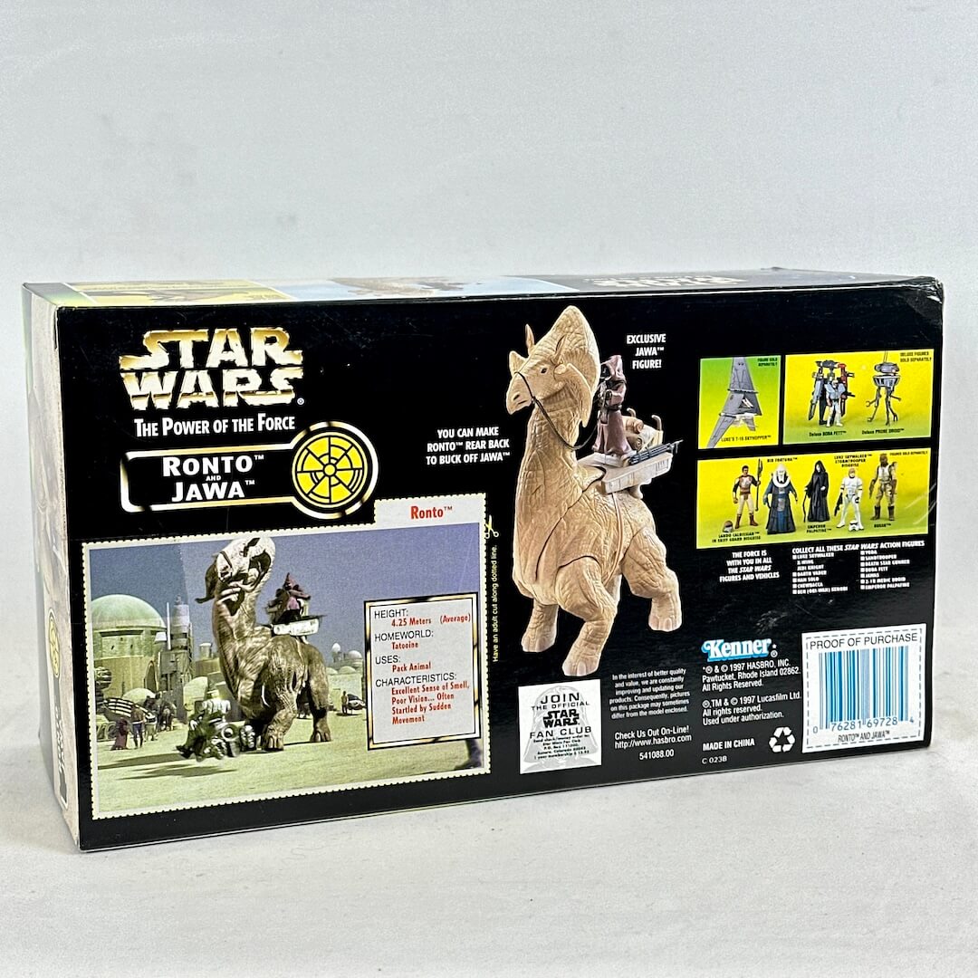 Star Wars Ronto Jawa toy packaging on a white background