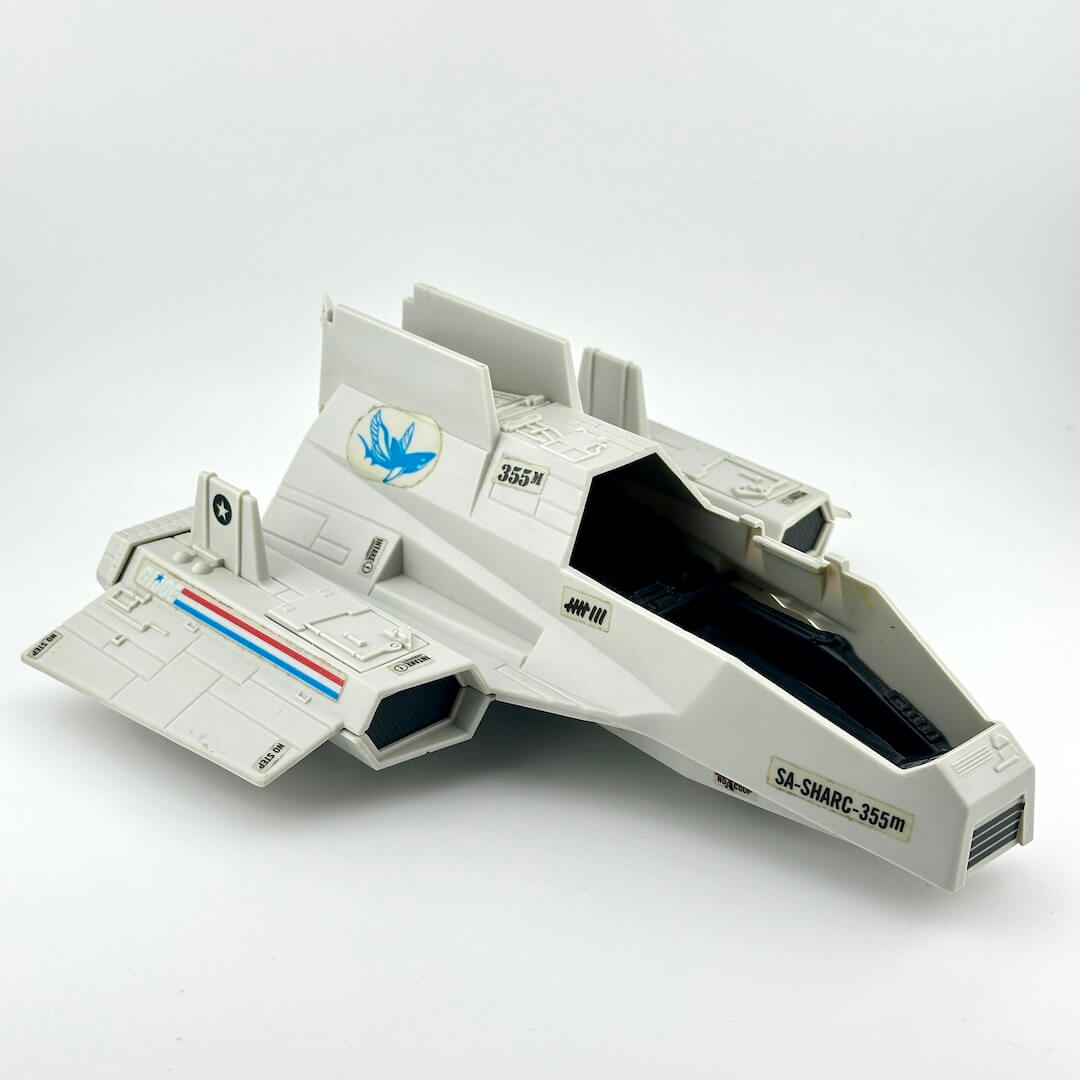 Model of a spacecraft on a white background
