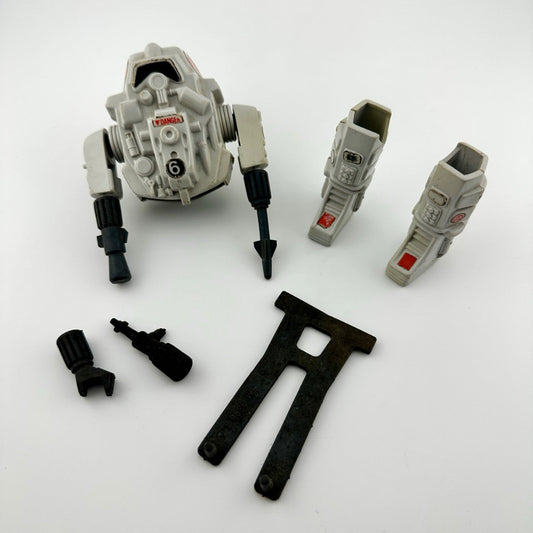 Grey & black plastic parts that assemble into an action figure battle armor for G.I. Joe or Cobra figure. 