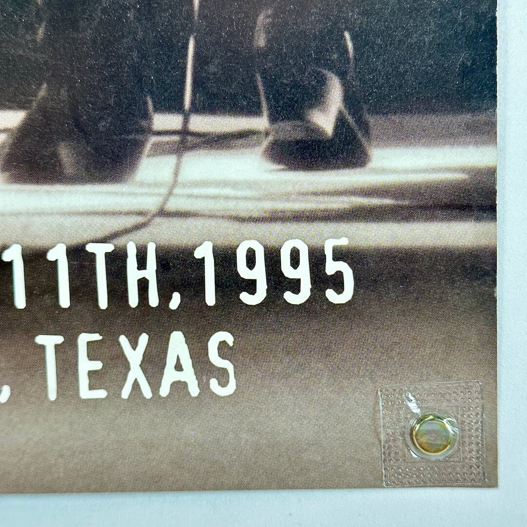 bottom right corner of poster in good condition. 