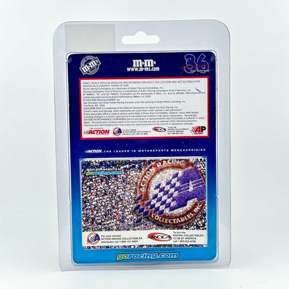 M&M's Action Racing Collectibles #36 car in its original clear plastic blister packaging.