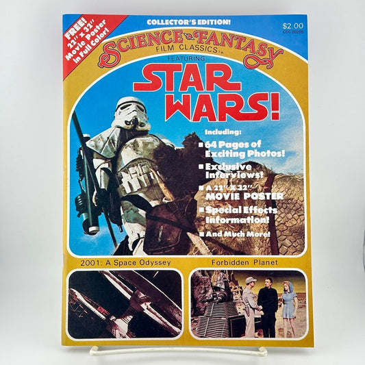 Collectible book cover featuring Star Wars with a stormtrooper and movie poster images.