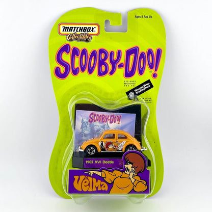 Matchbox Collectible Scooby-Doo! 1962 VW Beetle diecast toy car in its original blister card packaging.