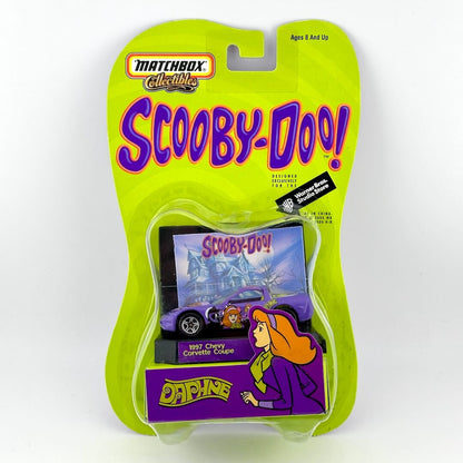 Matchbox Collectible Scooby-Doo! toy Chevy Corvette with Daphne decals in its original blister card packaging.