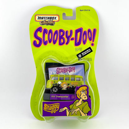 Matchbox Collectibles Scooby-Doo! toy car in its original blister card packaging, featuring a green VW Transporter.