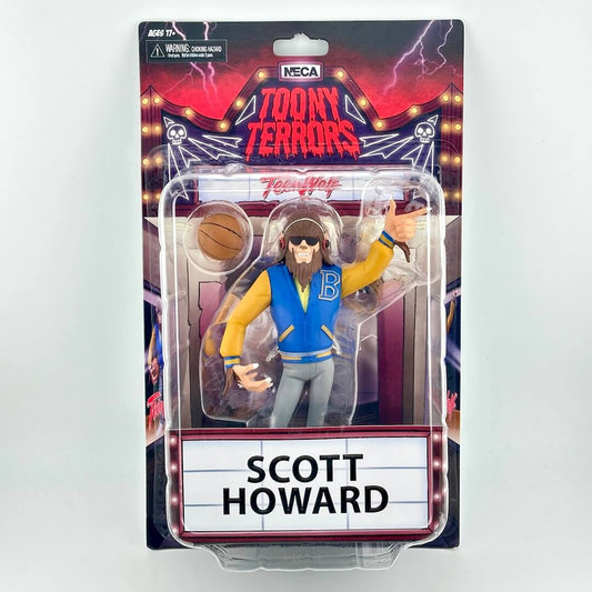 Action figure in packaging with 'Toony Terrors' branding on a white background