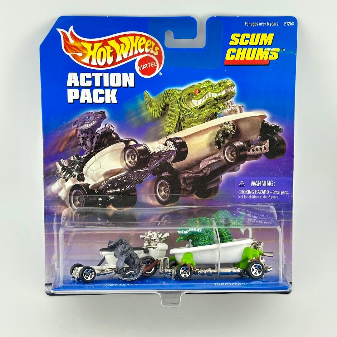 Hot Wheels Mattel Scum Chums Action Pack toy set in its original blister card packaging.