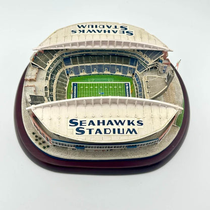 Model of Seahawks Stadium on a white background