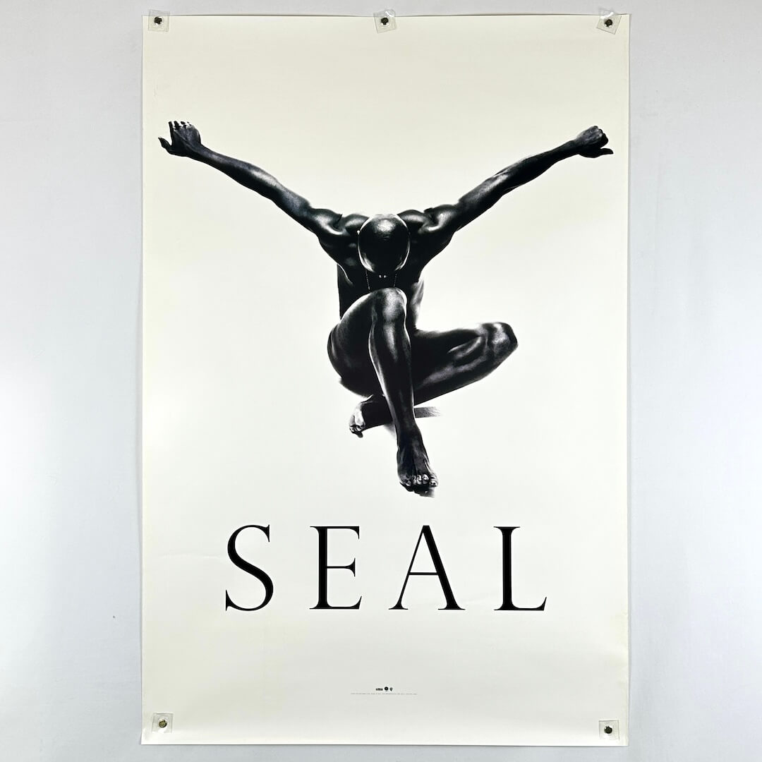 Poster of a black and white silhouette with 'SEAL' text on a light background