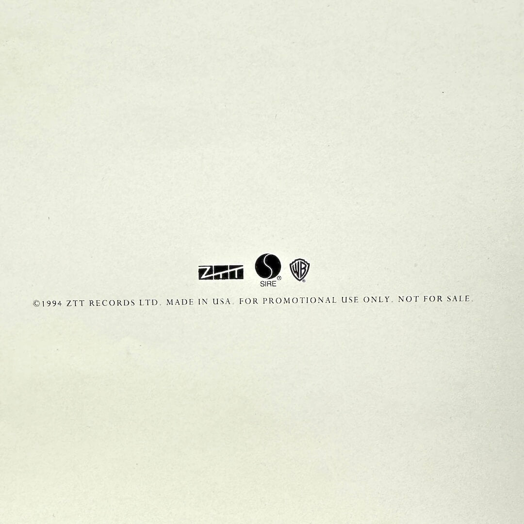 ZTT Records logo on a light gray background with text indicating promotional use only.