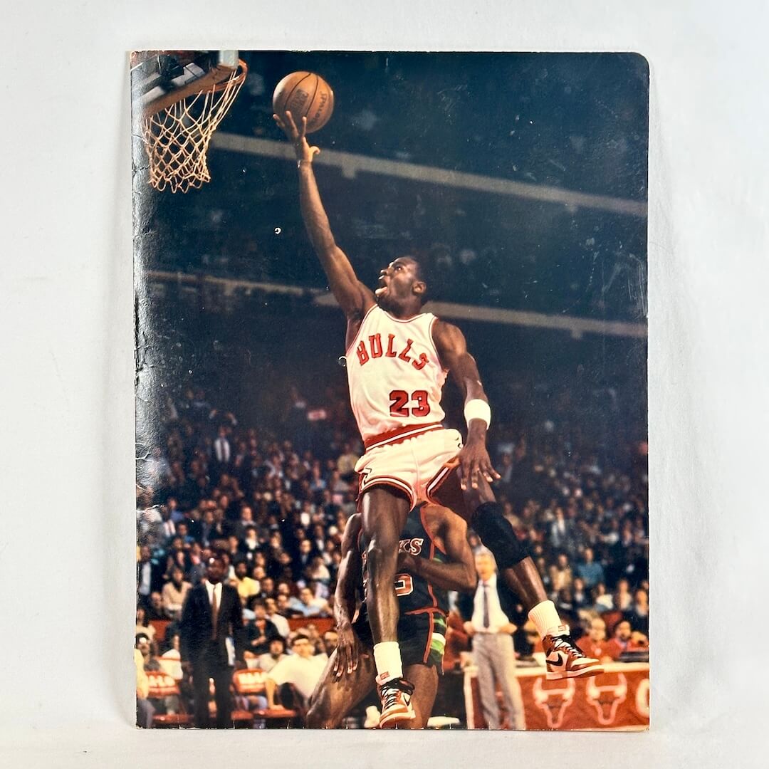 Basketball player in action on a sports folder cover