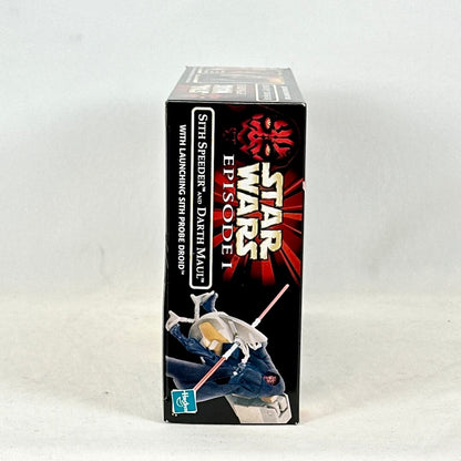 Star Wars Episode I packaging with Darth Maul figure on a white background